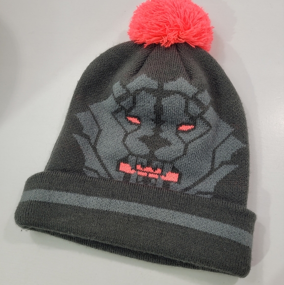 NIKE LEBRON JAMES KING LION KNIT CUFF POM BEANIE YOUTH - Picture 10 of 11